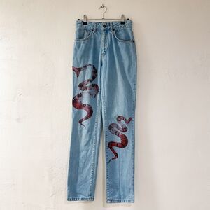 The Ragged Priest Reputation Snake Mom Jeans Size 26